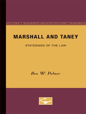 cover image of Marshall and Taney